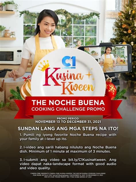 First Ever Kusina Kween To Be Hailed In Cinema One S Noche Buena Challenge