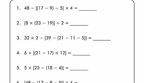 12 Best Images of Hard Math Equations Worksheets - 5th Grade PEMDAS