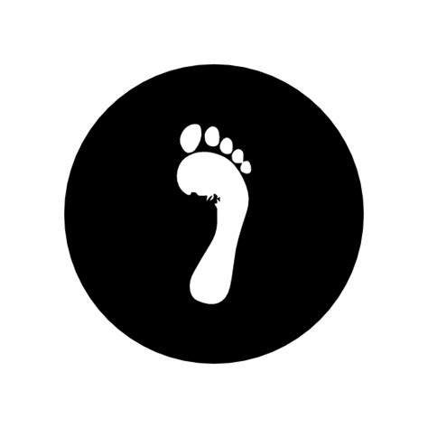 Free Download Footprint Of Human Feet In A Circle Icon Webfont Shapes FontsAddict