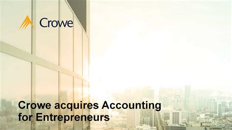 Crowe Acquires Technology Focused Accountancy Business Crowe Uk