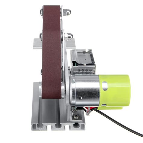 New V V W RPM DIY Micro Belt Machine Electric Mini Polishing Sanding Machine Bench