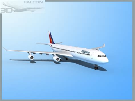 Falcon3d A340 600 Philippines Air 3d Model Rigged Cgtrader