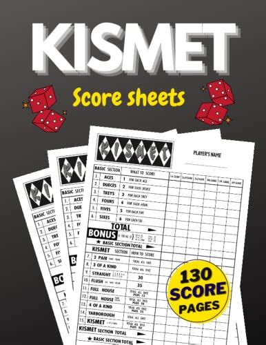 Kismet Score Sheet Of 130 Pages And A Size Of 85 X 11 By Adam