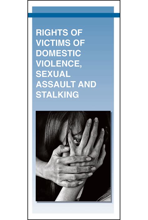California Rights Of Victims Of Domestic Violence Sexual Assault And Stalking Pamphlet