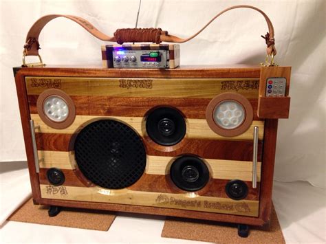 Boombox Wood Radio Diy Diy Woodworking Boombox