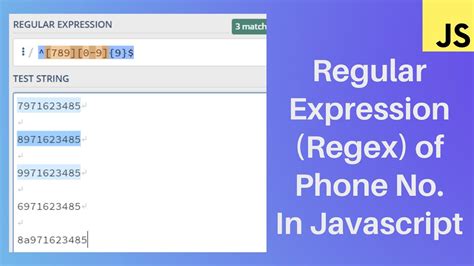 Phone Validation In Javascript In Hindi Regular Expressions