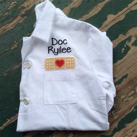 Personalized Childs Lab Coat By Thatssewpersonal On Etsy