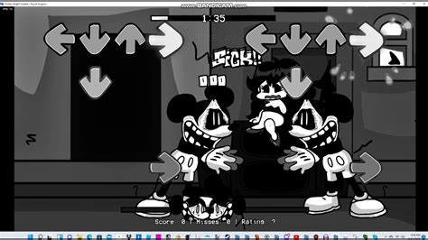 Fnf Really Happy But Mickey Looks At His Reflection Youtube