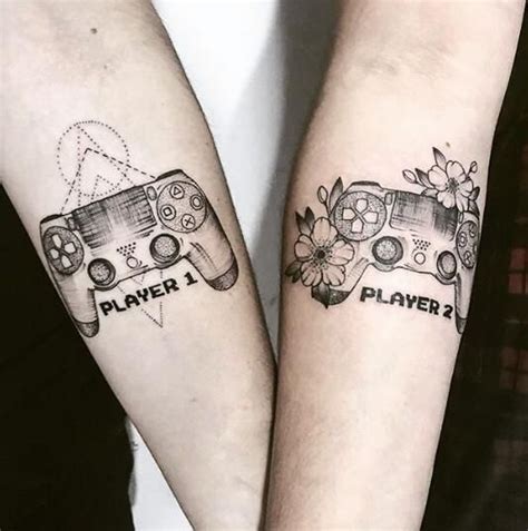 Playstation Lover In 2020 Best Couple Tattoos Couples Tattoo
