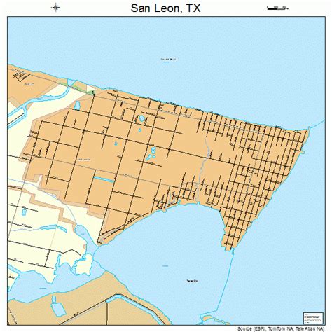 San Leon Texas Street Map