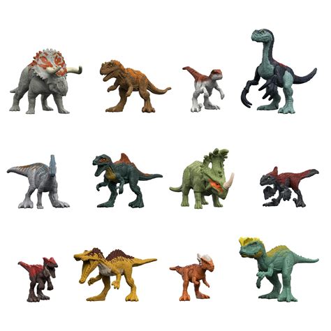 Jurassic World Dominion Mini Dinosaur Figures 20 Small Toys With Authentic Design In Scale