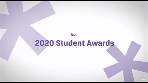 2020 Student Awards Youtube