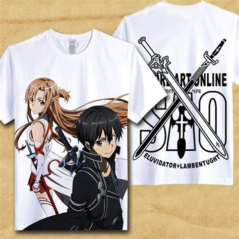 Fair Price Yuuki Asuna T Shirt Sword Art Online Ii Sao T Shirt Kirito