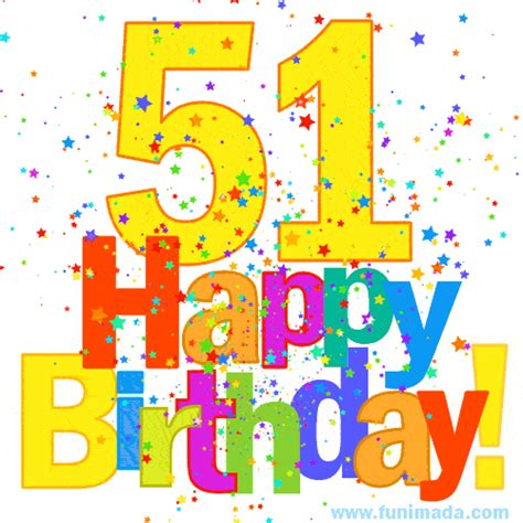 Happy 51th Birthday Animated S