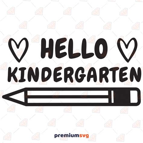 Paper Paper Party And Kids Kindergarten Back To School Pencil Sign Hello