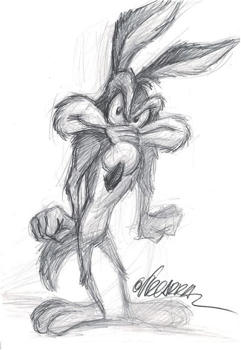 Looney Tunes Original Drawing Angry Wile E Coyote Catawiki