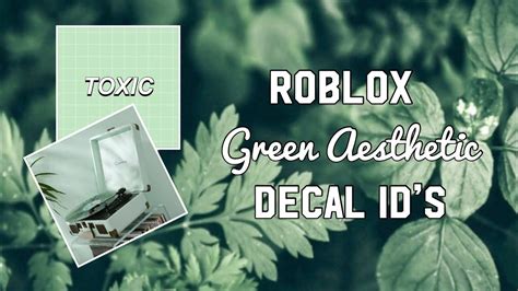 Why not subscribe to my channel to become a #bexyycorn, and don't forget to give. Roblox Green Aesthetic Decal ID's - clipzui.com