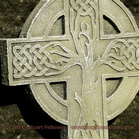 Celtic Oak Tree Of Life Celtic Cross Etsy