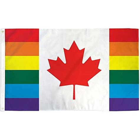 New Canada Rainbow Flag 3x5ft Rainbow Pride Flag Lgbt Lgbtqia Canadian Pride By Mercury Fruugo Us