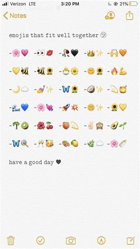 Pin By Chloe Morrison On Insta Captions Emoji Combinations