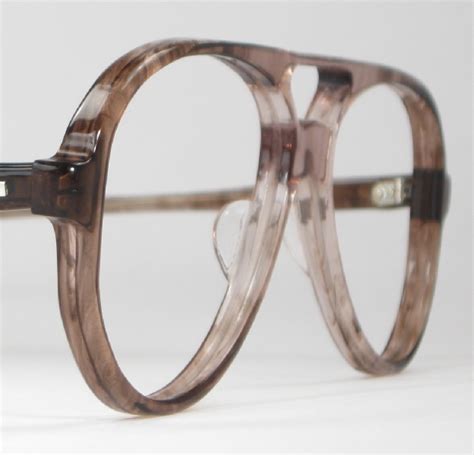 Optometrist Attic Boc Men S Brown Fade Plastic Vintage Eyeglasses