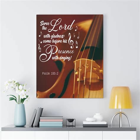Trinx Serve The Lord Gladness Psalm 1002 Wrapped Canvas Textual Art