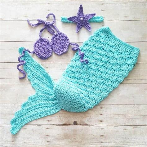 9 Super Sweet Crochet Baby Mermaid Tail Patterns Everyone Will Adore