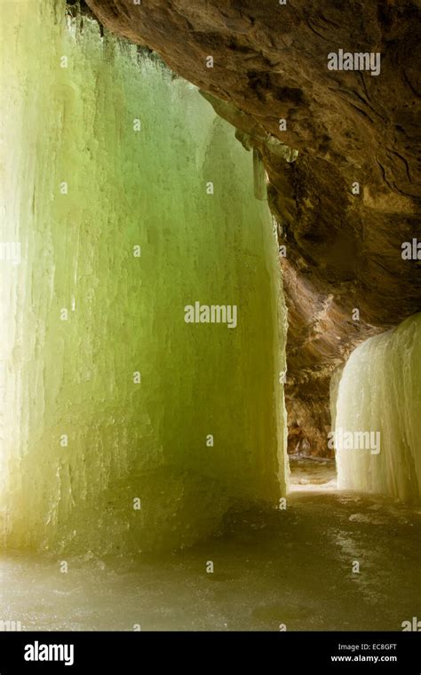Eben Ice Caves Stock Photo Alamy