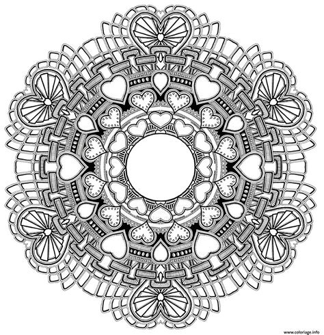 Une activité idéale pour exercer sa créativité, sa concentration, mais aussi se détendre ! Coloriage Mandala Amour Saint Valentin Dessin St-valentin ...