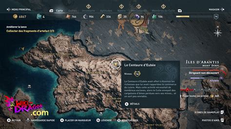Assassin's Creed Odyssey Grotte De L'oracle - Le centaure d'Eubée est situé dans la Mine de cuivre en Eubée. Vous