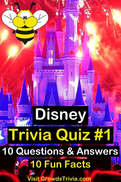 Disney Trivia Quiz 1 Questions And Answers For 10 Fun Facts With