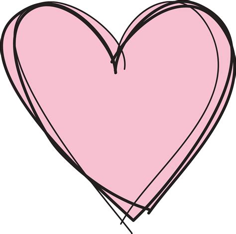 Pink Heart Clipart No Background Cute Transparent Background Heart