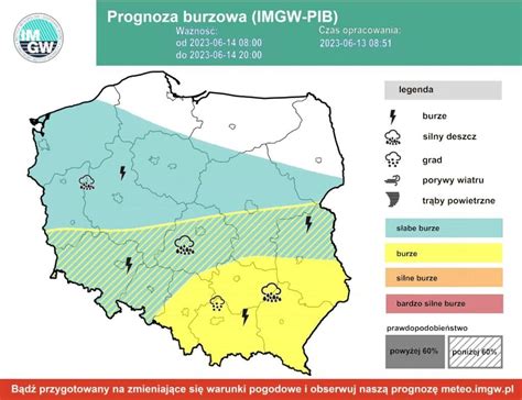 Silne Burze Pojawi Si Nagle Nad Polsk Grad Podtopienia I Wiatr Do