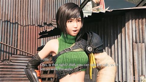 Yuffie Being Mean To Others Final Fantasy 7 Intergrade No Moogle Outfit Mod Youtube