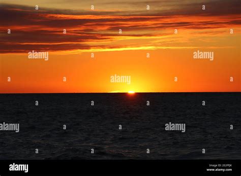 Sunset Cape May Beach Nj Stock Photo Alamy