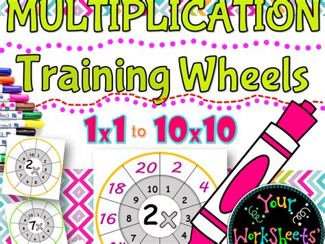 Multiplication Training Wheels Math Practice Teaching Resources