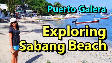 Philippines Puerto Galera Sabang Beach Youtube