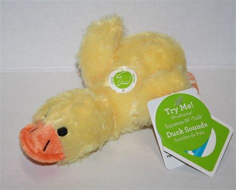 Dan Dee Easter Duck 7 Quacks Sound Yellow Plush Stuffed Soft Toy