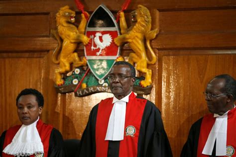 kenya s supreme court judge chief justice david maraga presides before delivering the ruling