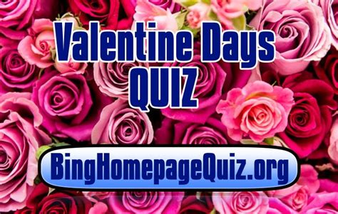 Your customizable and curated collection of the best in trusted news plus coverage of sports, entertainment, money, weather, travel, health and lifestyle, combined with outlook/hotmail, facebook. Bing Valentine's Day Quiz | Bing Homepage Quiz