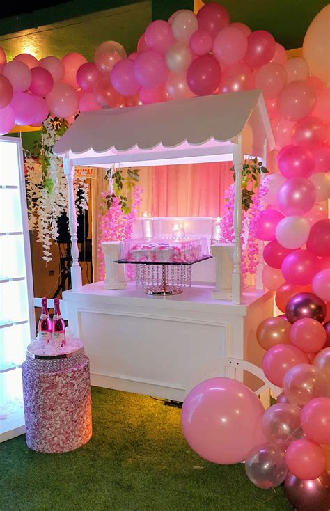 White Candy Cart Event Rentals