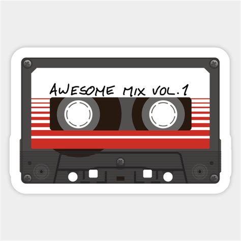 Awesome Mix Vol 1 Awesome Mix Vol 1 Sticker Teepublic