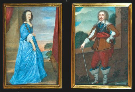 Bonhams A Set Of Four 19th Century Portraits Of Edward Sackville 4th Earl Of Dorset And Wife