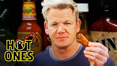 Gordon james ramsay obe (born 8 november 1966) is a british chef, restaurateur, writer, and television personality. Gordon Ramsay Savagely Critiques Spicy Wings | Hot Ones ...