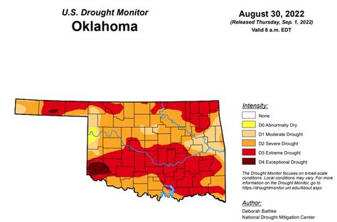 Oklahoma Farm Report Latest Oklahoma Drought Map Shows No Significant