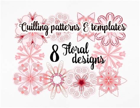 Paper Quilling Floral Pattern Collection 30761 Other Design Bundles