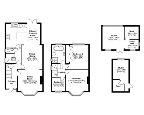 S Semi Extension Floor Plan Floorplans Click