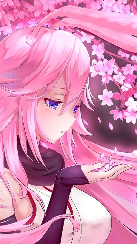 Cute Pink Anime GIF