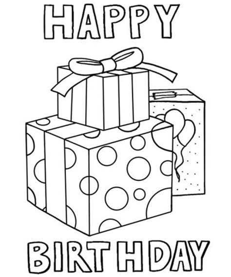 Would you like to offer the most beautiful birthday gifts for boys coloring page to your friend? Get This Kids Coloring Pages Happy Birthday Printable 38195