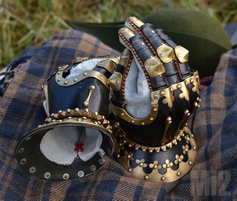 Medieval Hourglass Gauntlets 14 15th Century Etsy